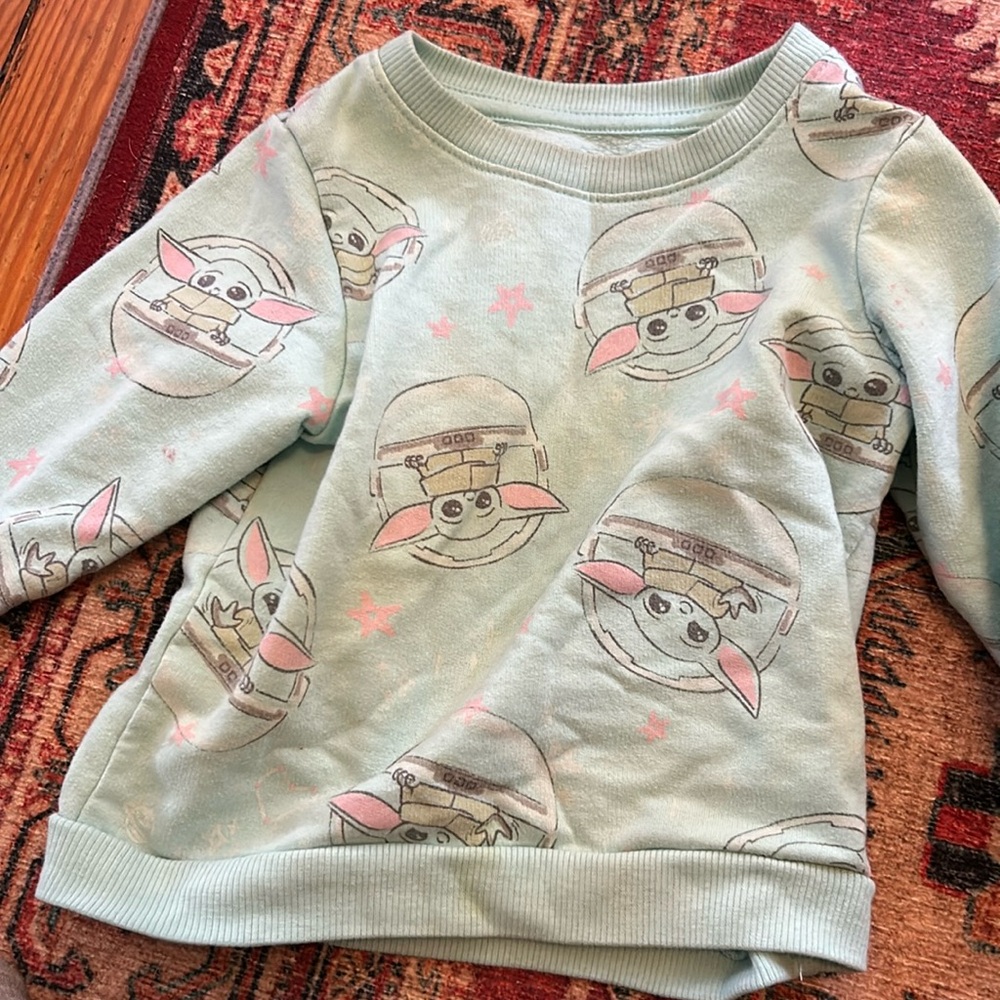 Baby yoda sweatshirt. 18 months